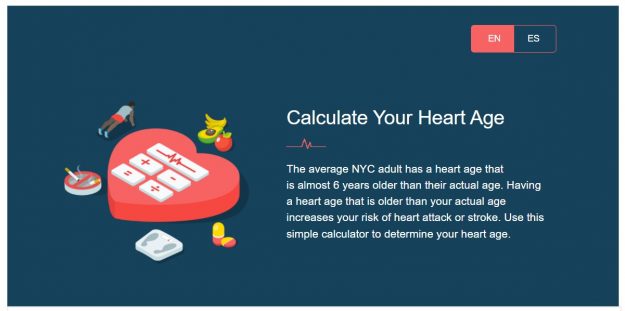 heart age calculator nyc.gov heart age calculator