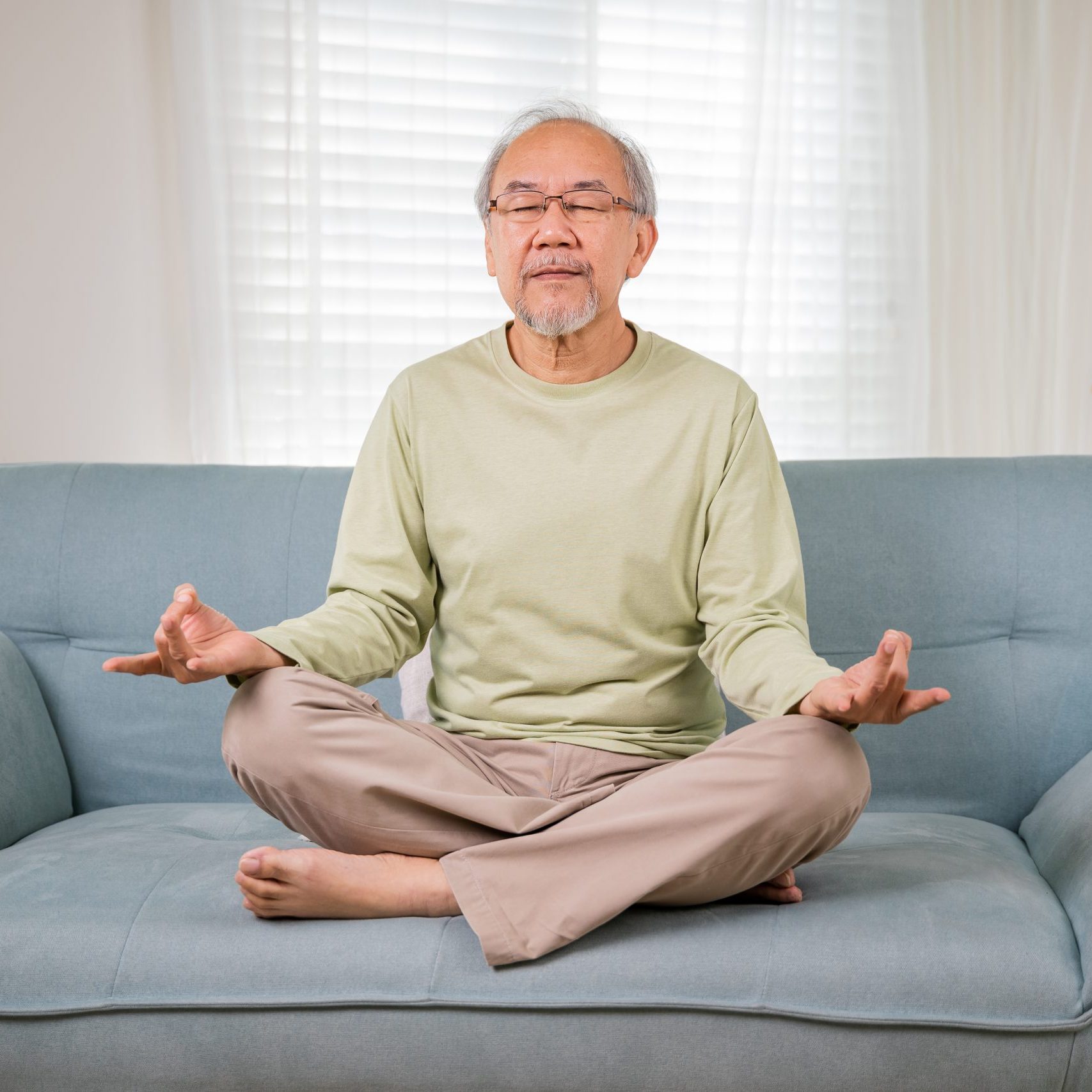 Mindful practices for seniors and to relieve caregiver stress