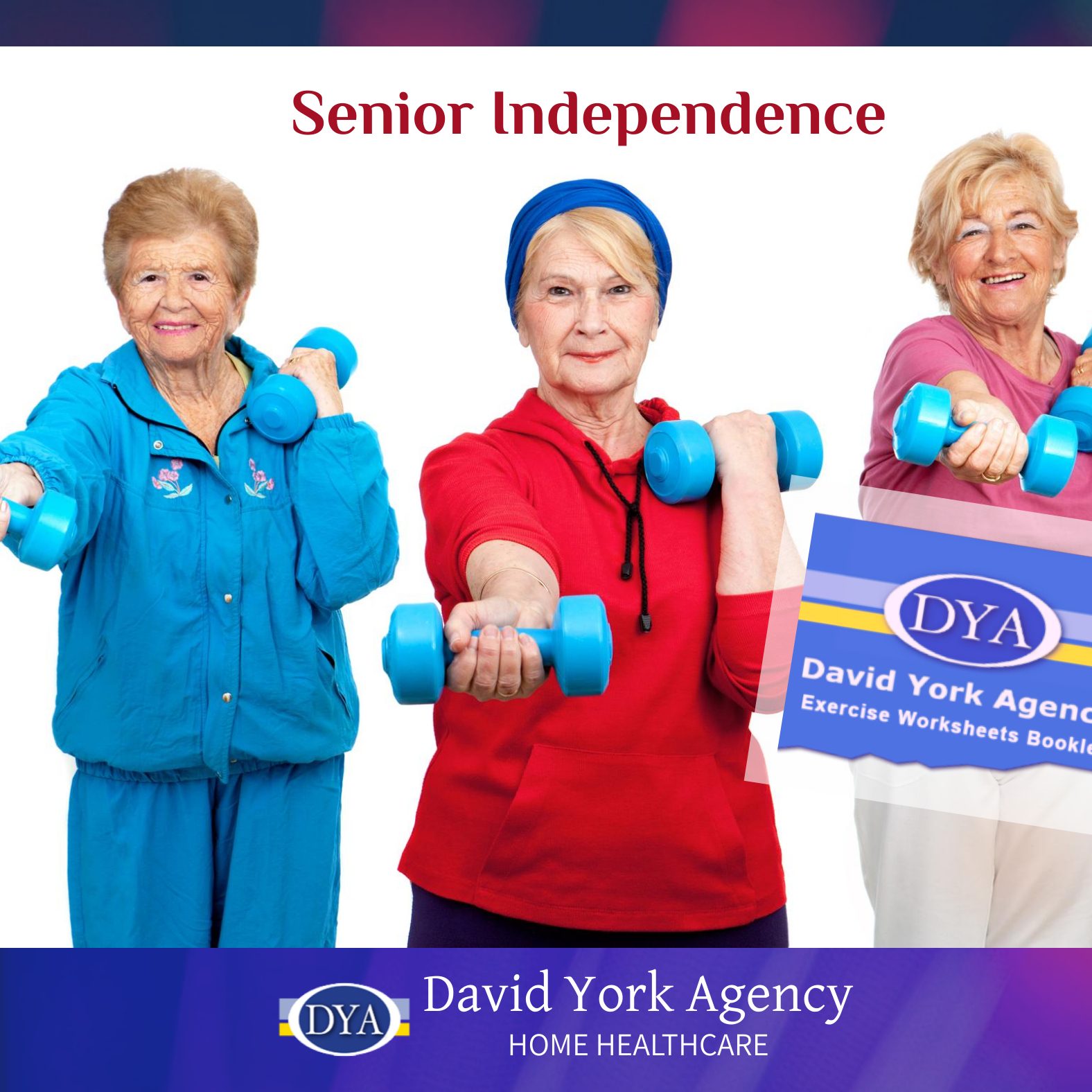 Senior Independence 40×788 px promoting senior independence through exercise